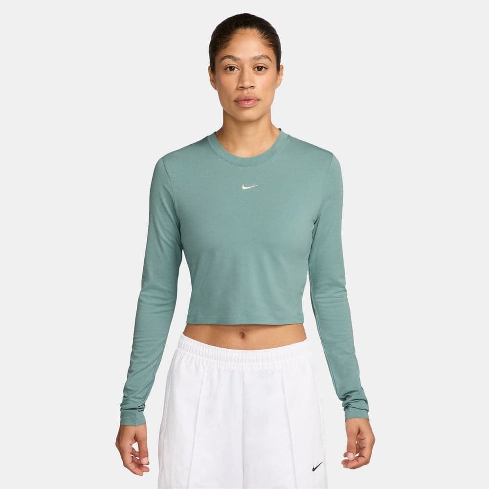 Nike Chill Knit Crop Top Nkhf5322 018 Grey - Image 1