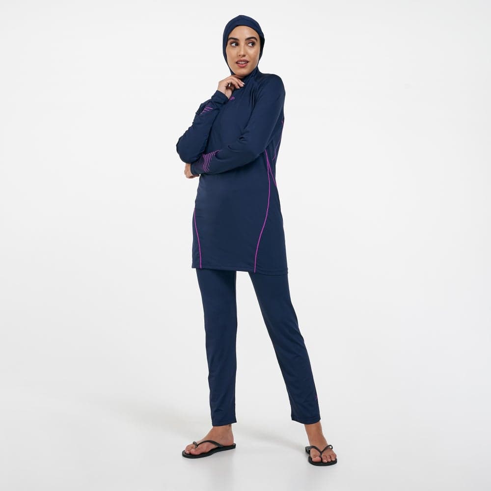 Women’s Delight Modest 2-Piece Swim Set Blue - Image 1