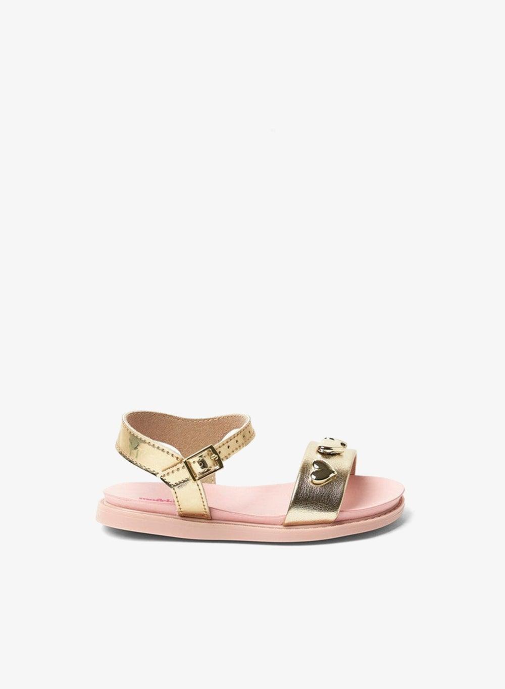 Golden Back Strap Women’s Sandals – Supportive Slingback Fit - Image 1