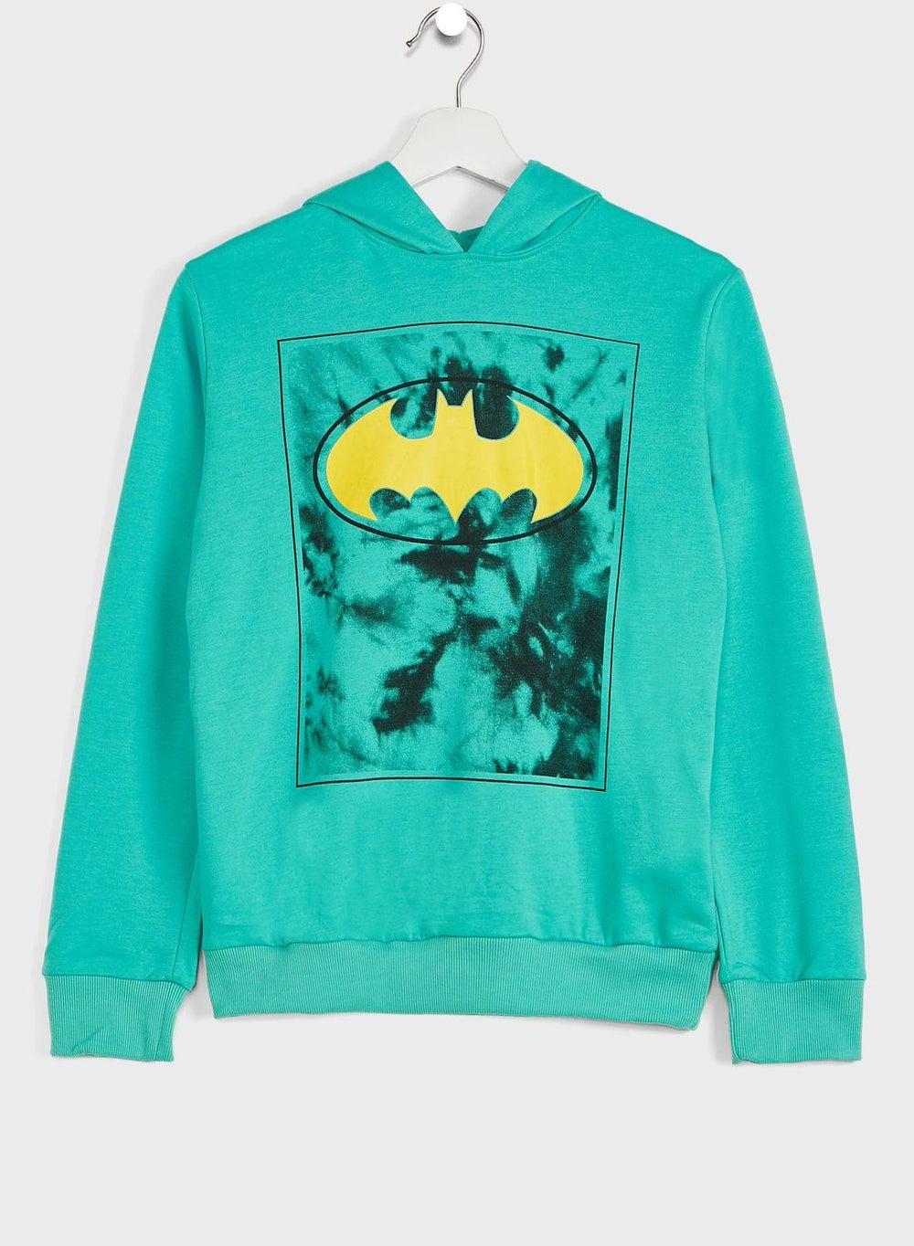 Youth Batman Graphic Cotton Hoodie - Image 1