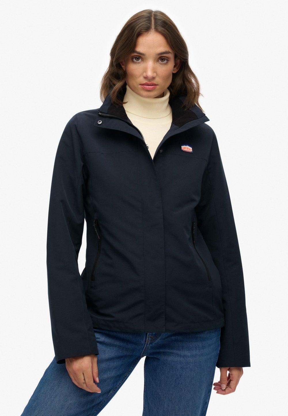Eclipse Navy Loose Fit Shell Jacket - Image 1
