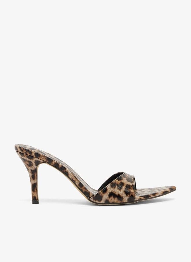 Leopard Print Stiletto Heeled Sandal Xz250016 - Image 1