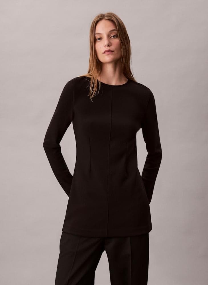Calvin Klein Essential Black Tunic Top Lv044D233Gub1 - Image 1