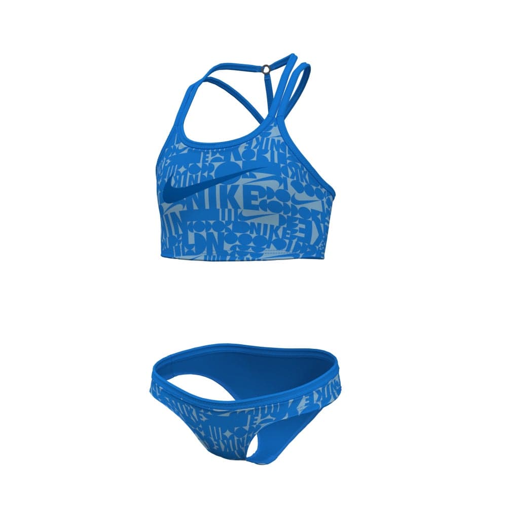 Nike Kids' Two-Piece Swimsuit Blue Retro Swoosh - Image 1