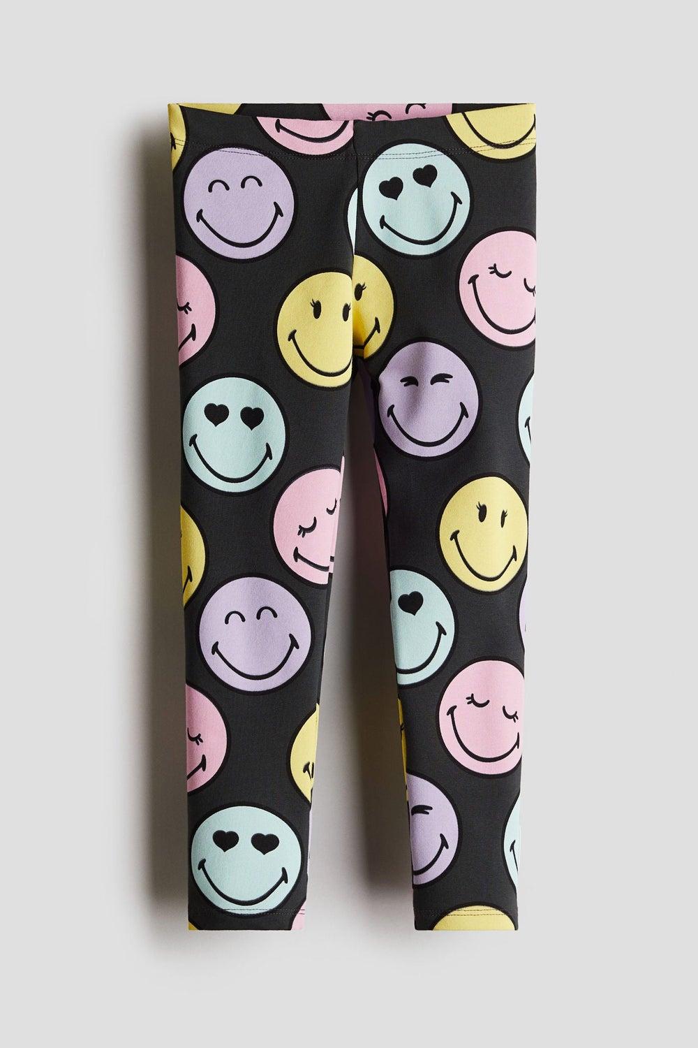 Girls Printed Jersey Leggings Skinny Fit - Image 1