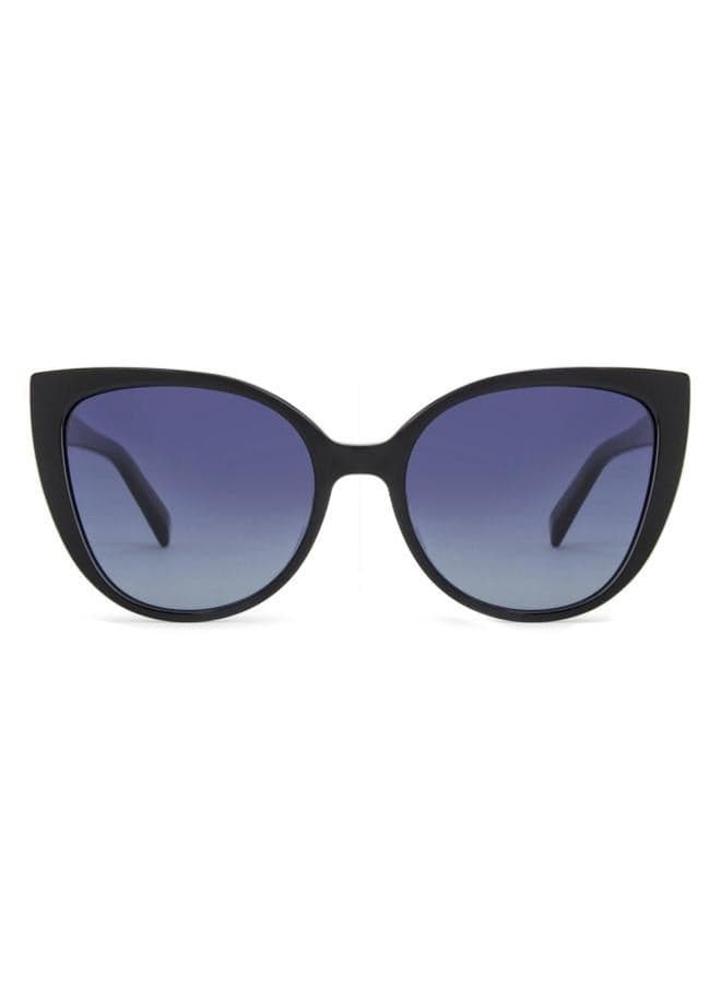 JJ S13028 Cat Eye Polarized Sunglasses 52mm Black - Image 1