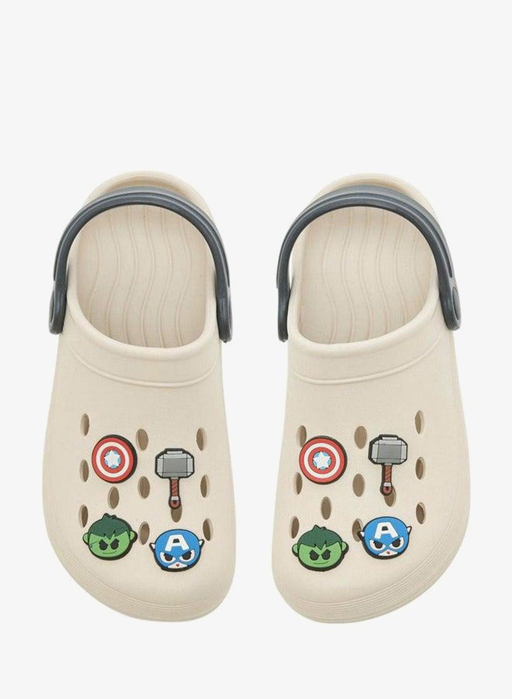 Boys Avengers Applique EVA Clogs with Backstrap - Image 1