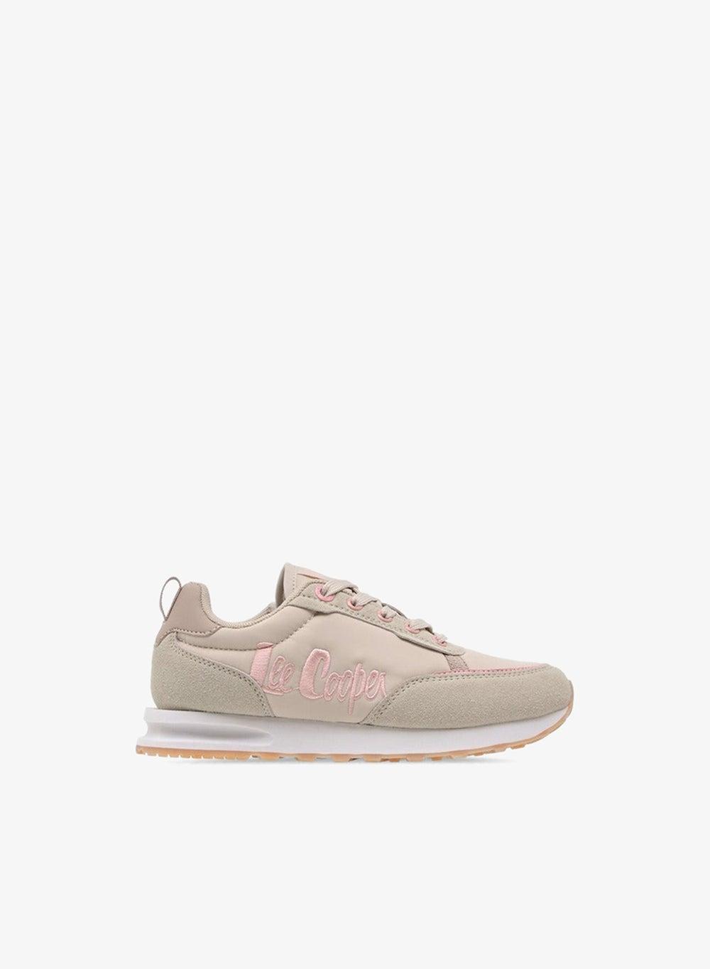 Girls Panelled Lace-Up Sneakers with Pull Tabs - Image 1