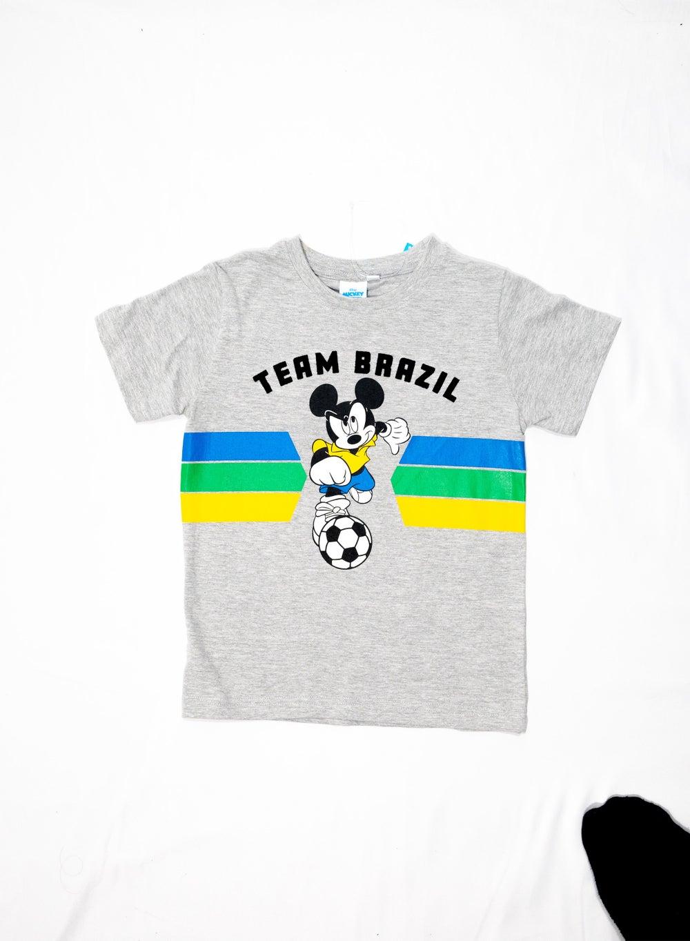 Mickey Mouse Boys Brazil Graphic T-Shirt - Image 1