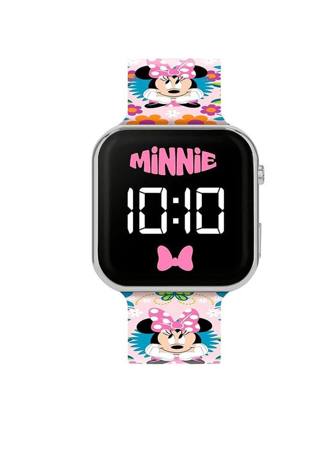 Girls Minnie Mouse Watch MN4484 35mm Red Dial - Image 1