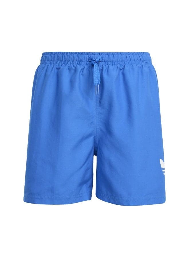 Adic 3-Stripes Kids Swim Shorts Blue - Image 1