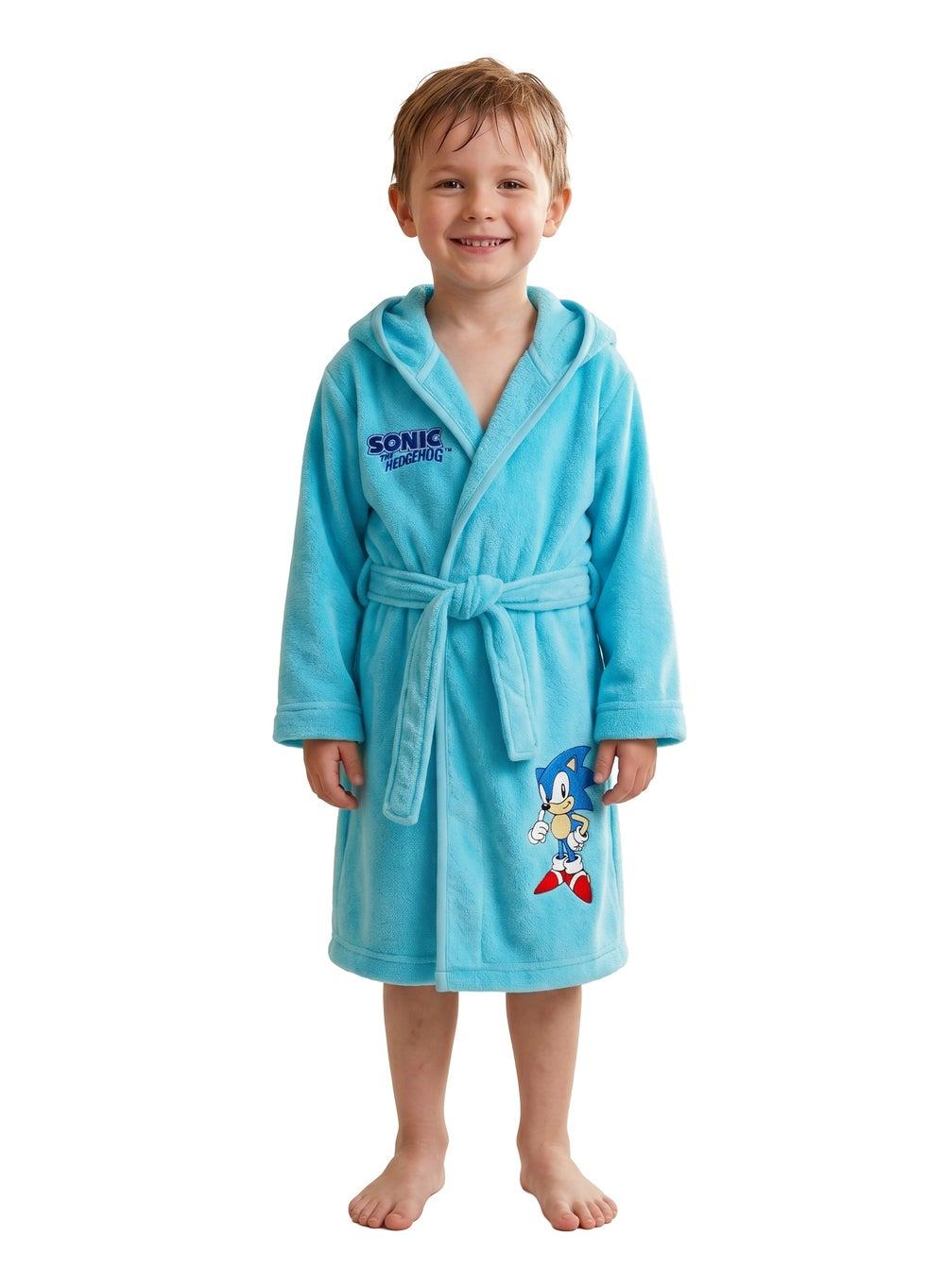 Sega Sonic Boys Cotton Bathrobe 2-8 Years - Image 1