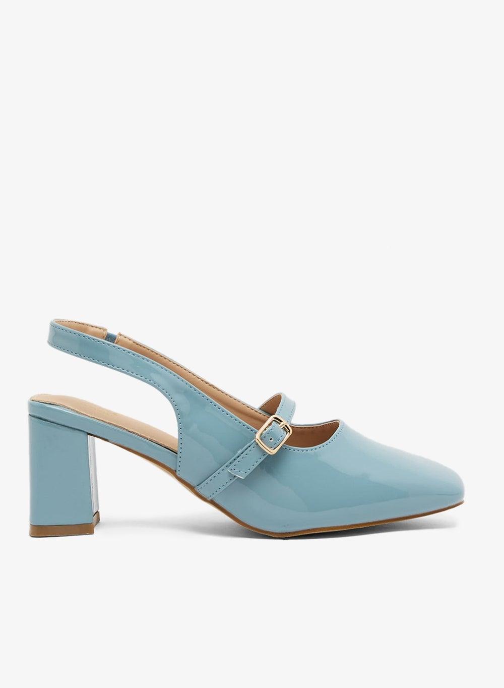 Blue Mary-Jane Heeled Pump X2503 233 - Image 1