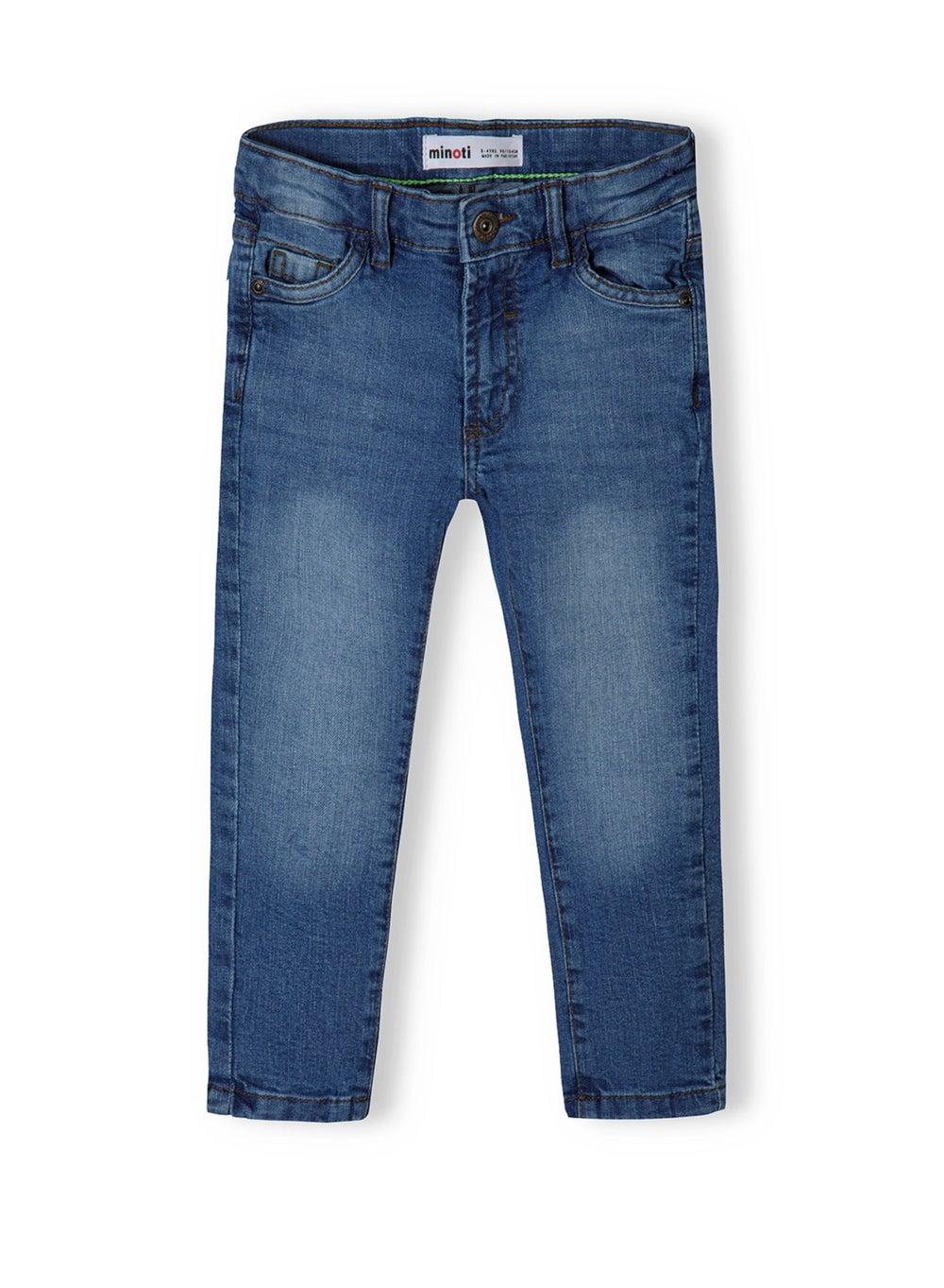 Boys Skinny Fit Denim Jean Neon Stitch Navy - Image 1