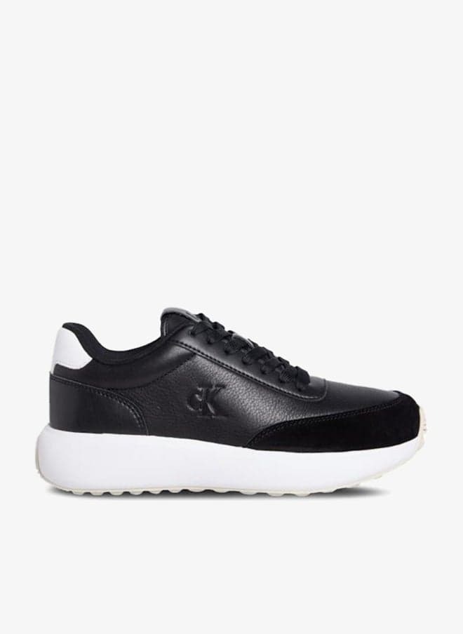 Calvin Klein Black Low-Top Logo Sneakers Yw0Yw019010Gm - Image 1