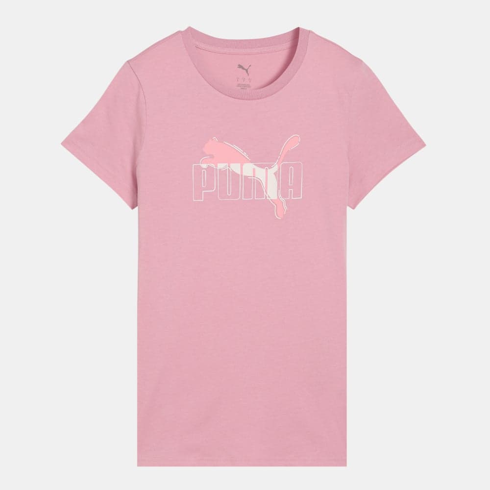 PUMA ESS Logo Lab Women's Cotton T-Shirt Pink - Image 1