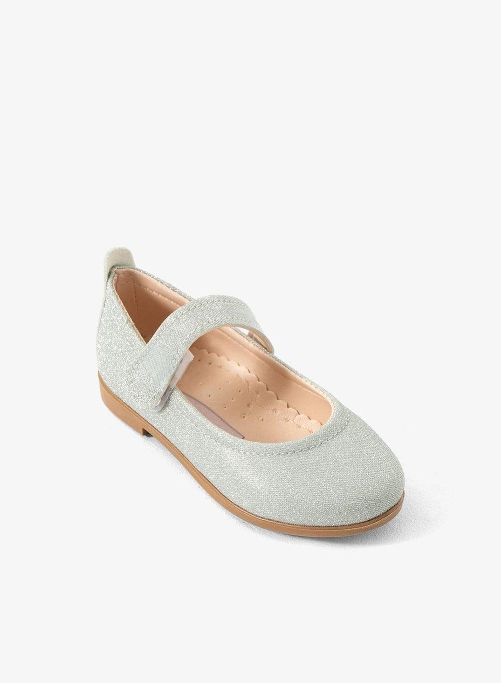 Girl Shoes B-180 Silver Ballerinas - Image 1