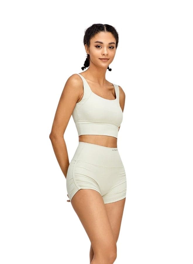 High Waist Side Scrunch Yoga Shorts 502009Sh - Image 1