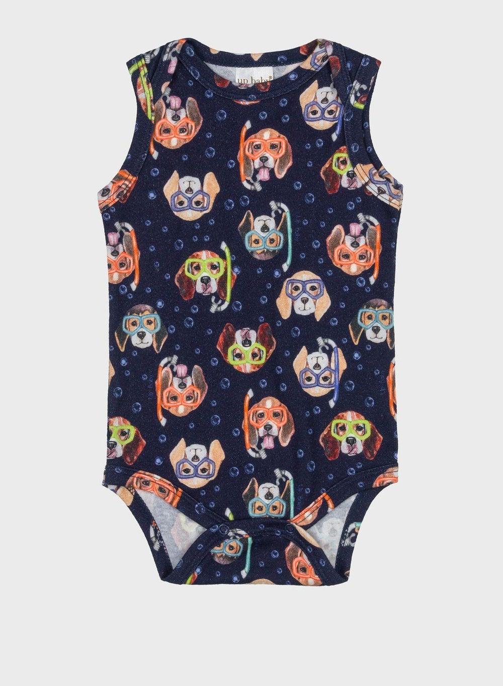 Printed Infant Half Bodysuit – Soft Everyday Essential - Image 1