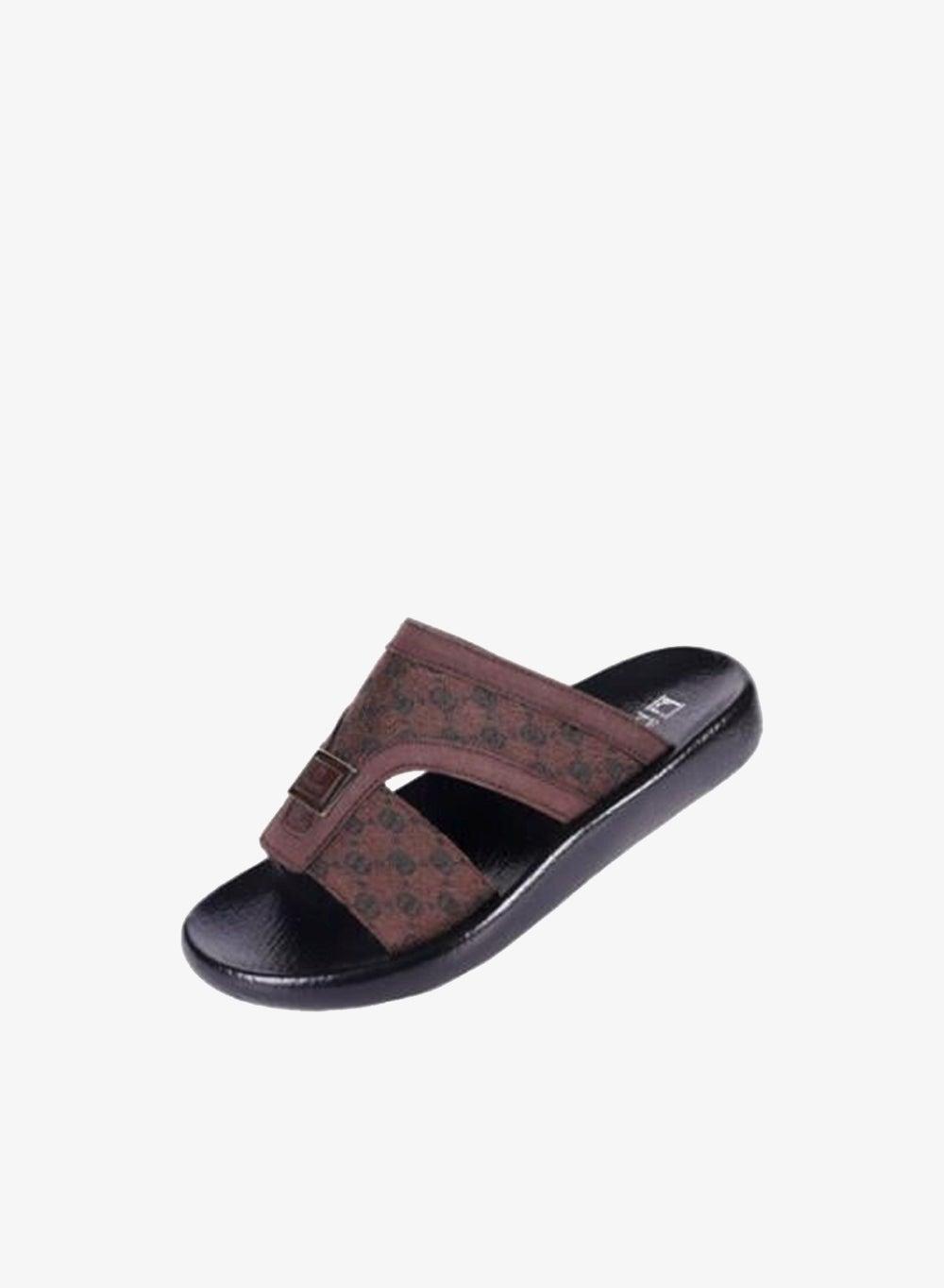 008-3577 Barjeel Uno Boys Arabic Sandals B-63102 Brown - Image 1