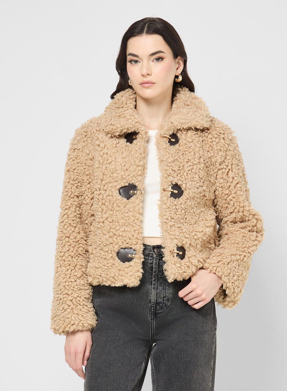 Borge Beige Button-Up Jacket 190958 - Image 1
