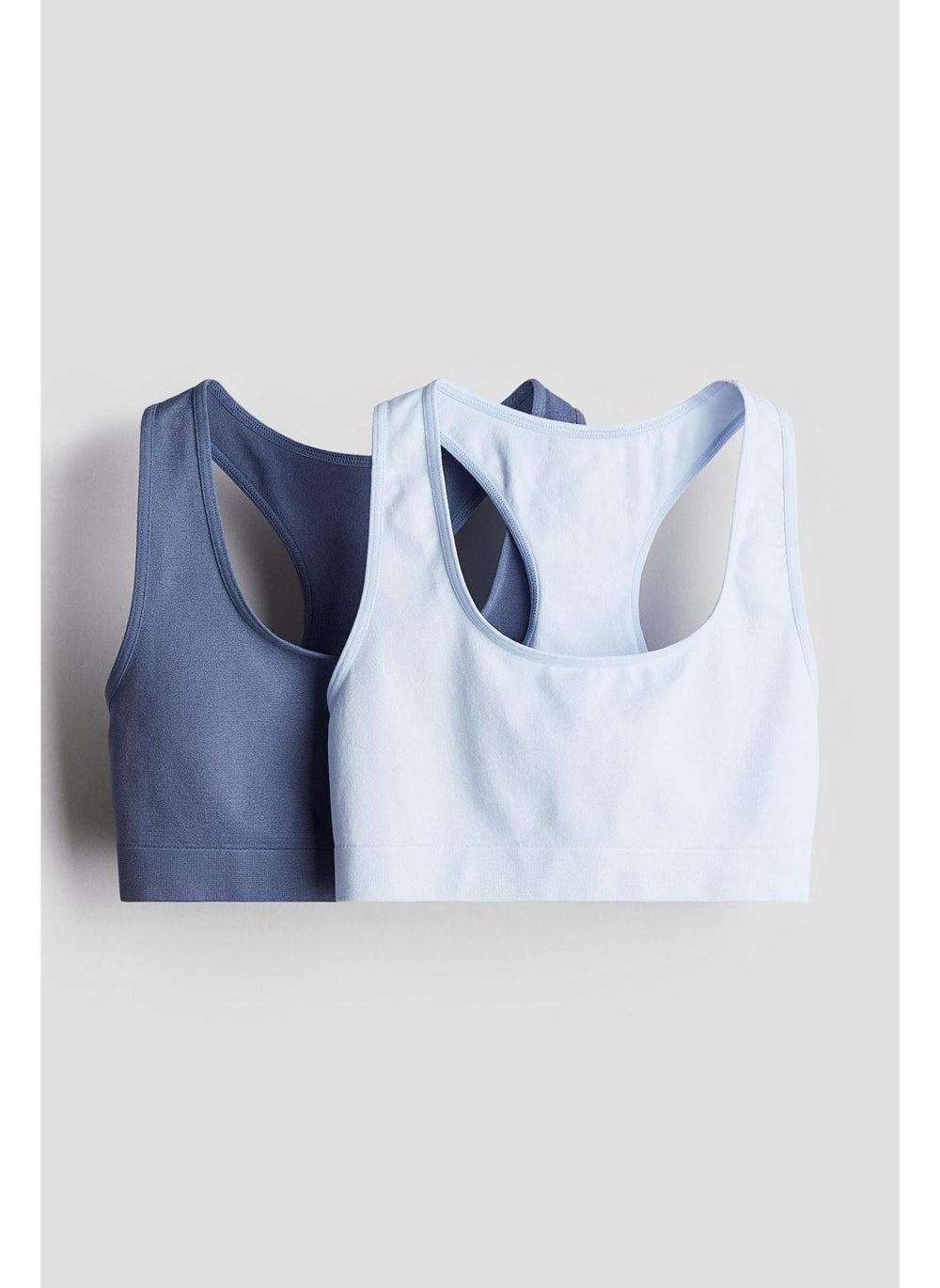 2-pack Seamless Racerback Crop Tops - Image 1