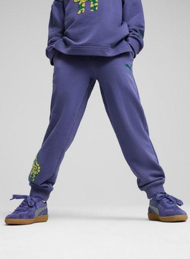 PUMA Kids Cats Club Sweatpants – Purple - Image 1