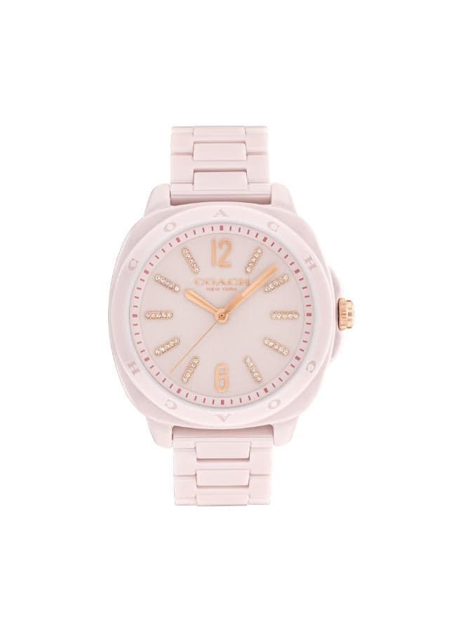 Kitt Blush Ceramic Analogue Watch 14504408 - Image 1