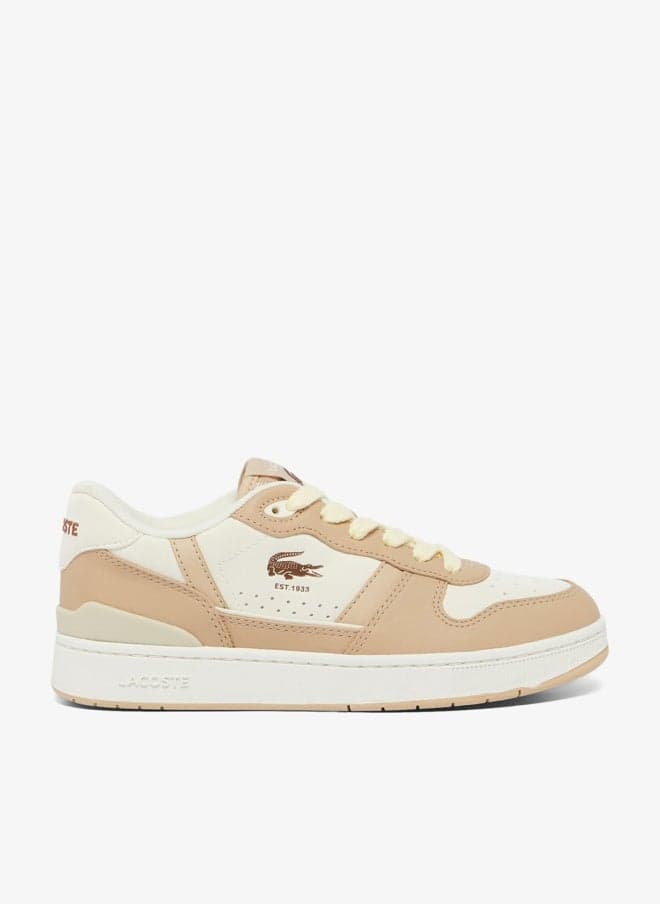T-Clip Low Top Court Sneakers Retro Leather - Image 1