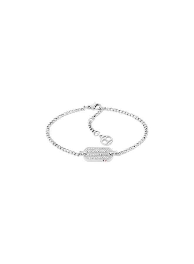 Tommy Hilfiger 2780863 Silver Dog Tag Bracelet - Image 1
