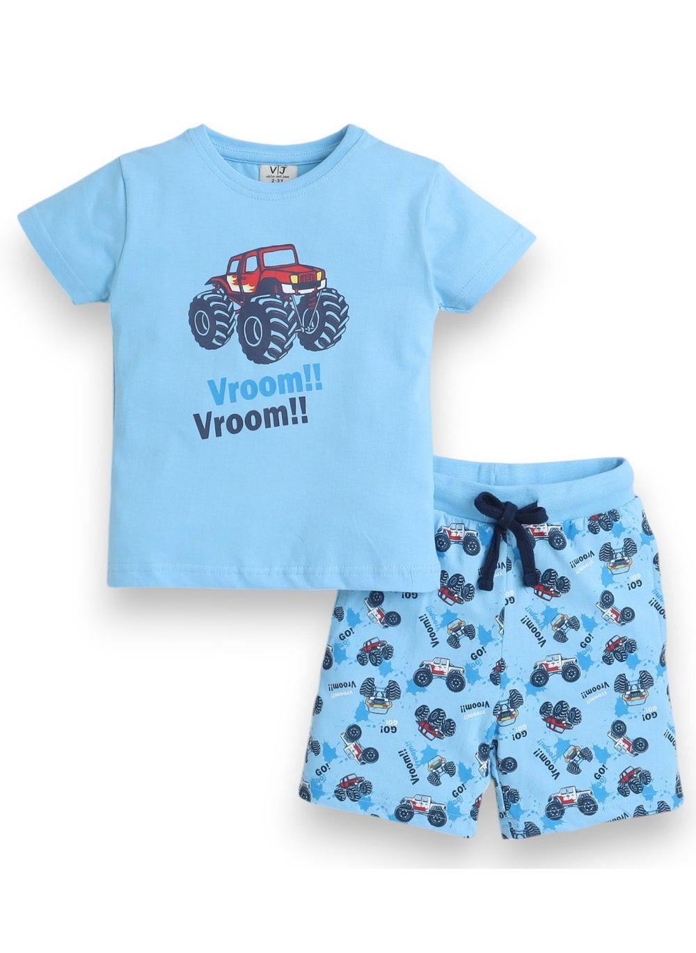 Victor and Jane Cotton Printed Pyjama Set - Image 1