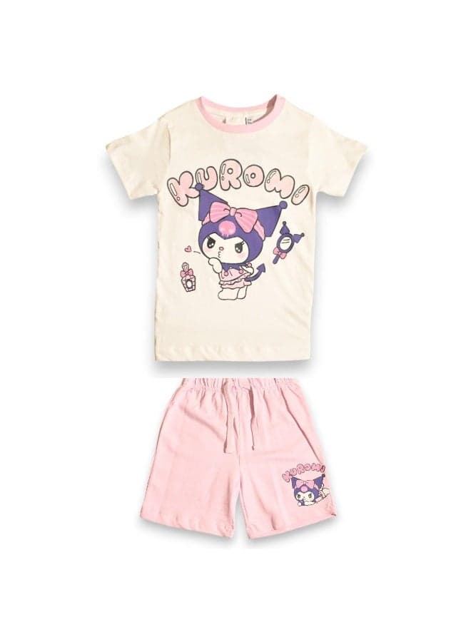 Kuromi Girls T-Shirt & Short Set - Image 1