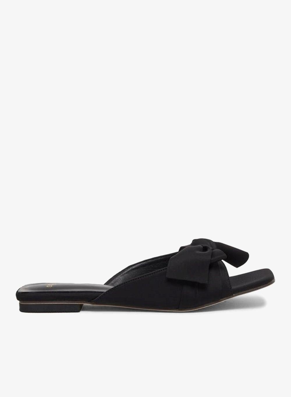 Elegant Bow Detail Flat Sandals for Women - Image 1