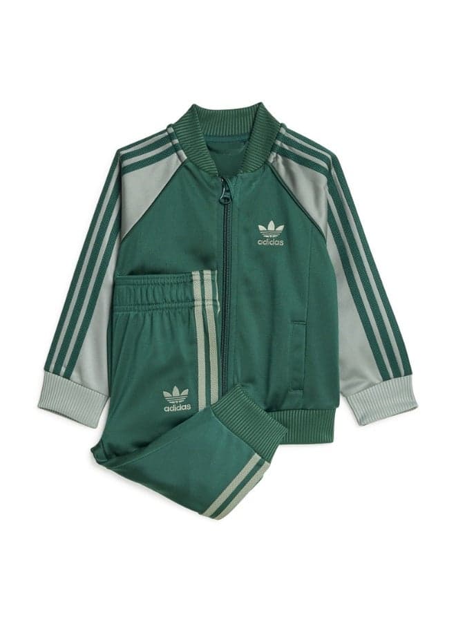 adidas SST TRACKSUIT Green Originals Kids Suit - Image 1