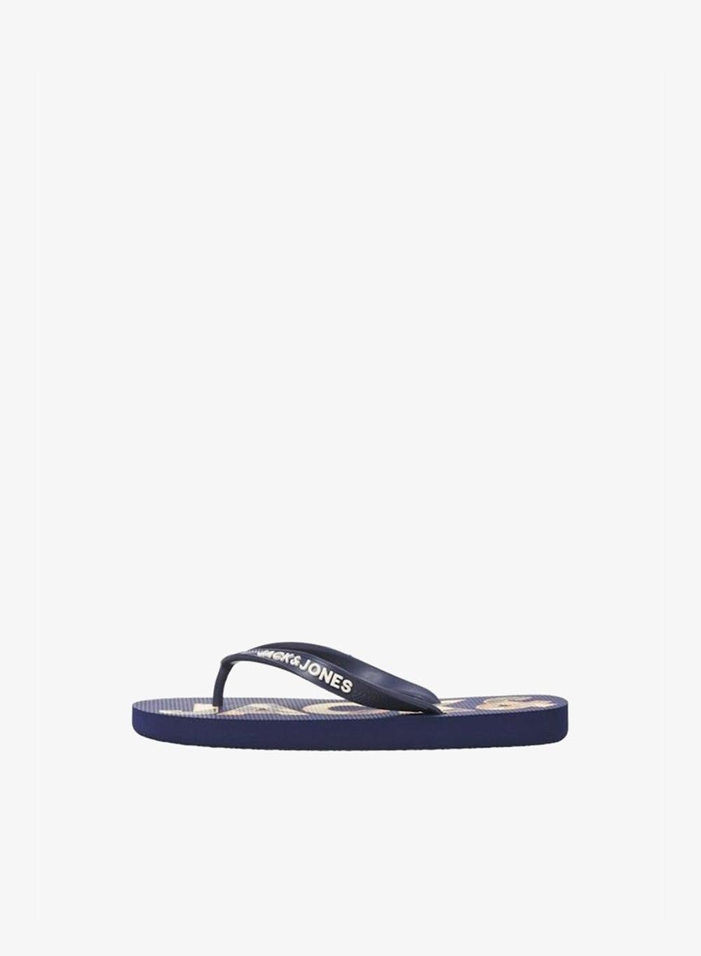 JFWLOGO Palm Print Junior Flip Flops - Image 1