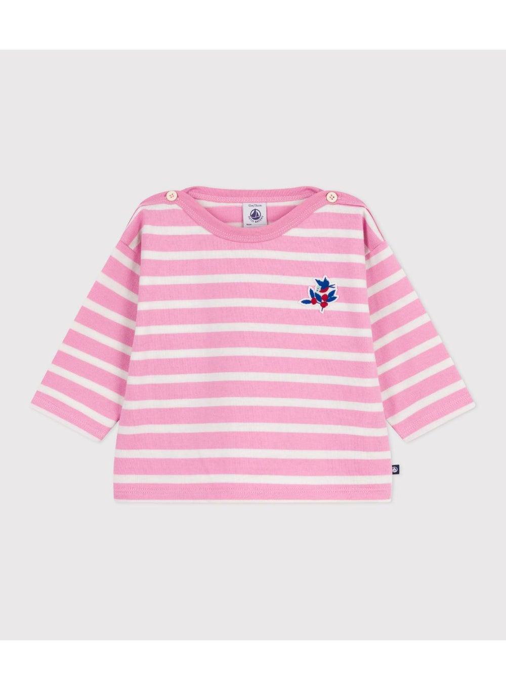 Babies' Cotton Breton Top Lightweight Jersey Shirt - Image 1