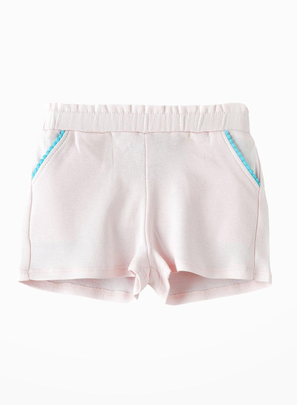 Sunny Stretches Girls' Cotton Knit Shorts - Image 1