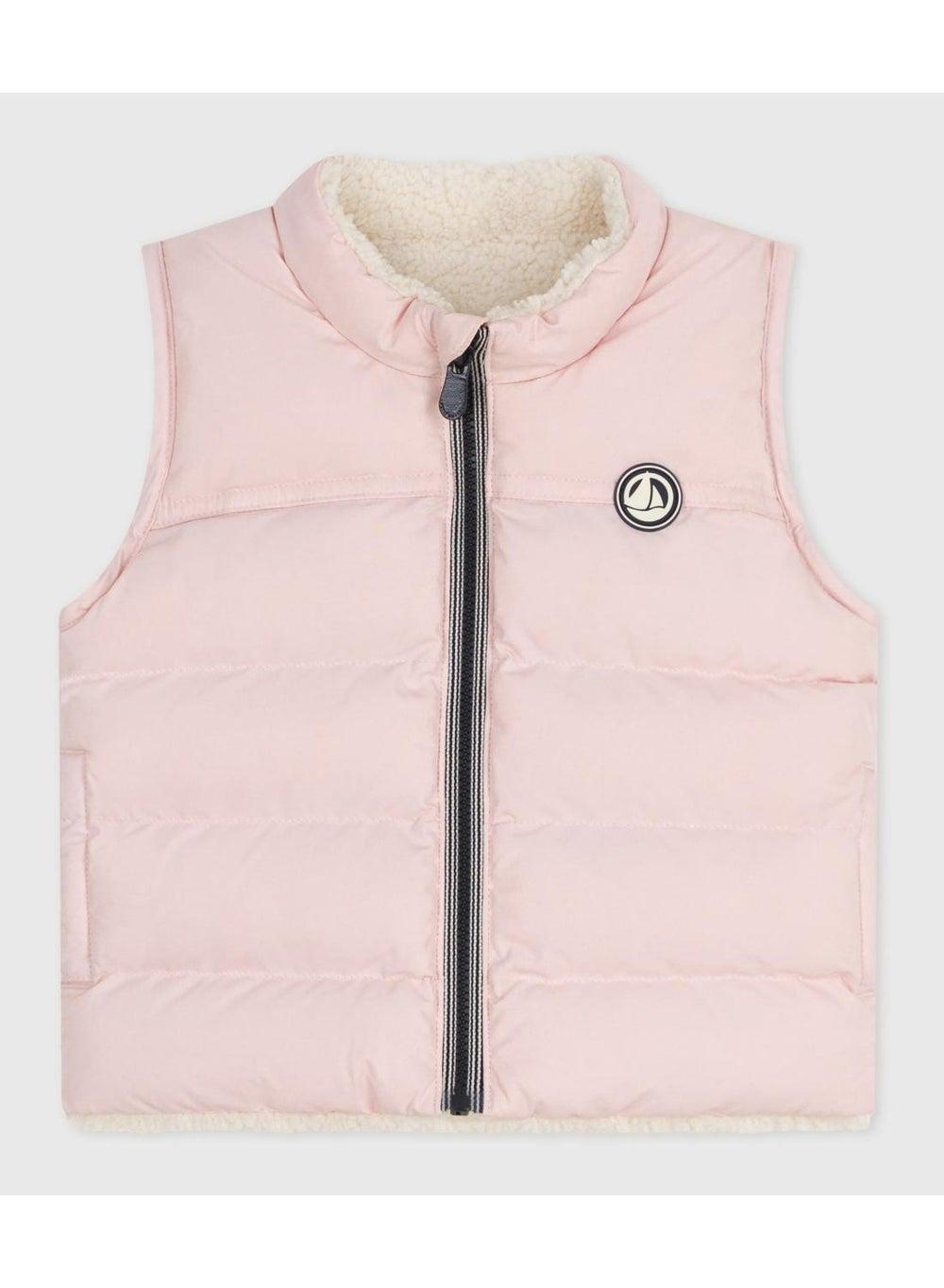 Baby Reversible Sleeveless Puffer Jacket - Image 1