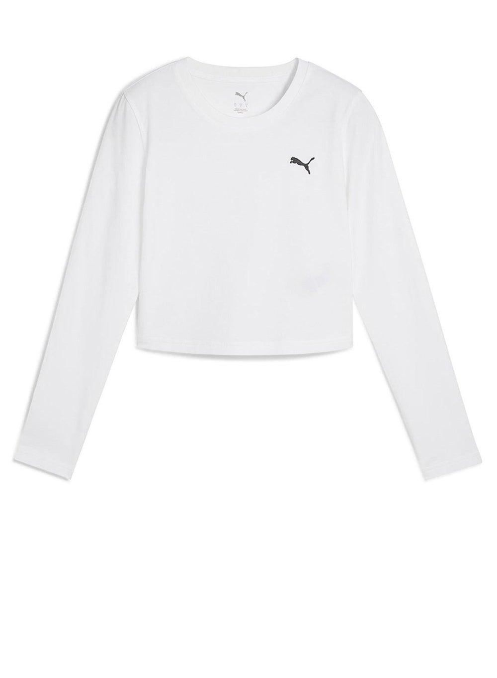 Puma Essentials Slim Fit Crop Logo T-Shirt - Image 1