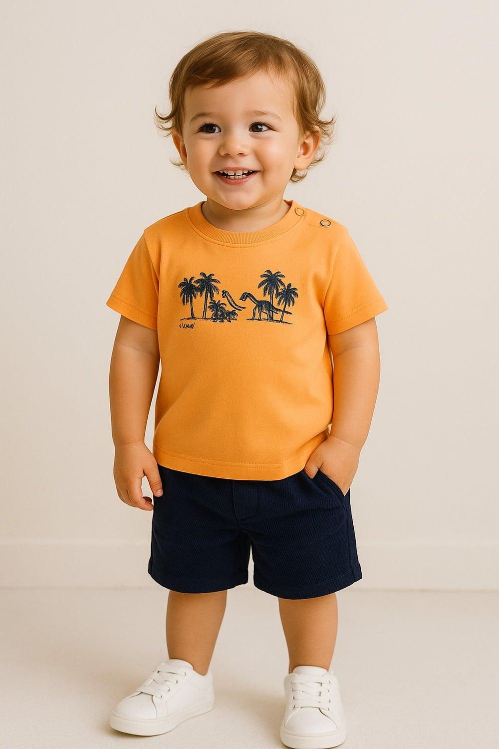 Dirkje Boys Set T-Shirt & Shorts Cotton Outfit - Image 1