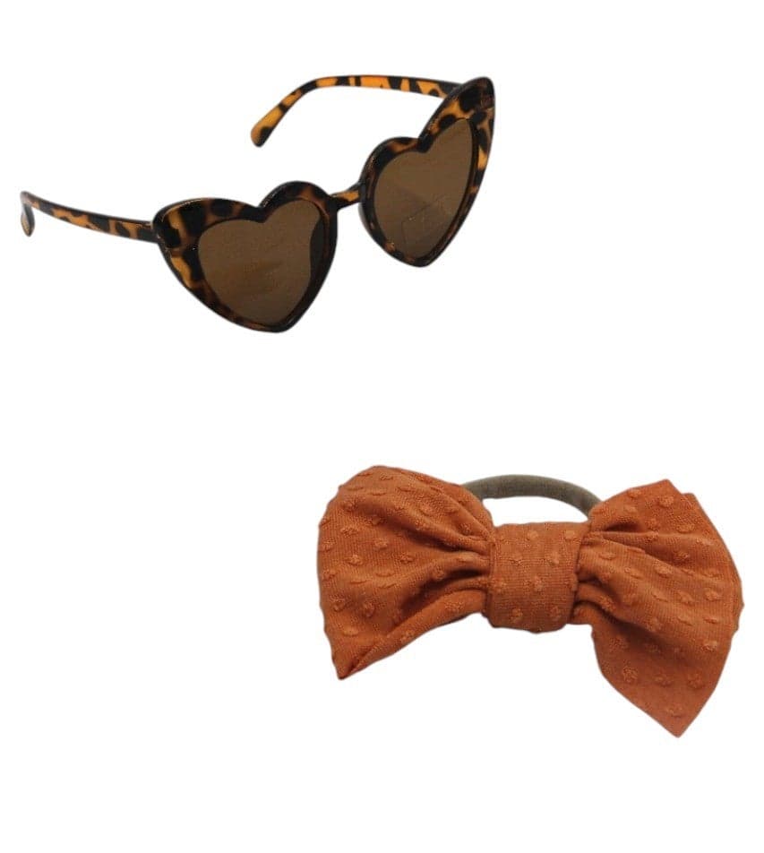Yara Glasses & Flower Headband Set – Ginger - Image 1