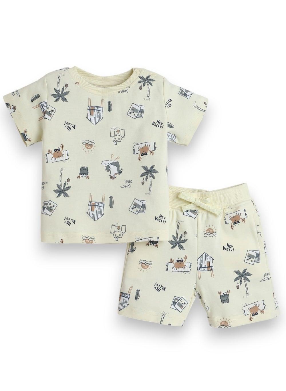 Victor and Jane Boys’ Summer T-Shirt Shorts Set - Image 1