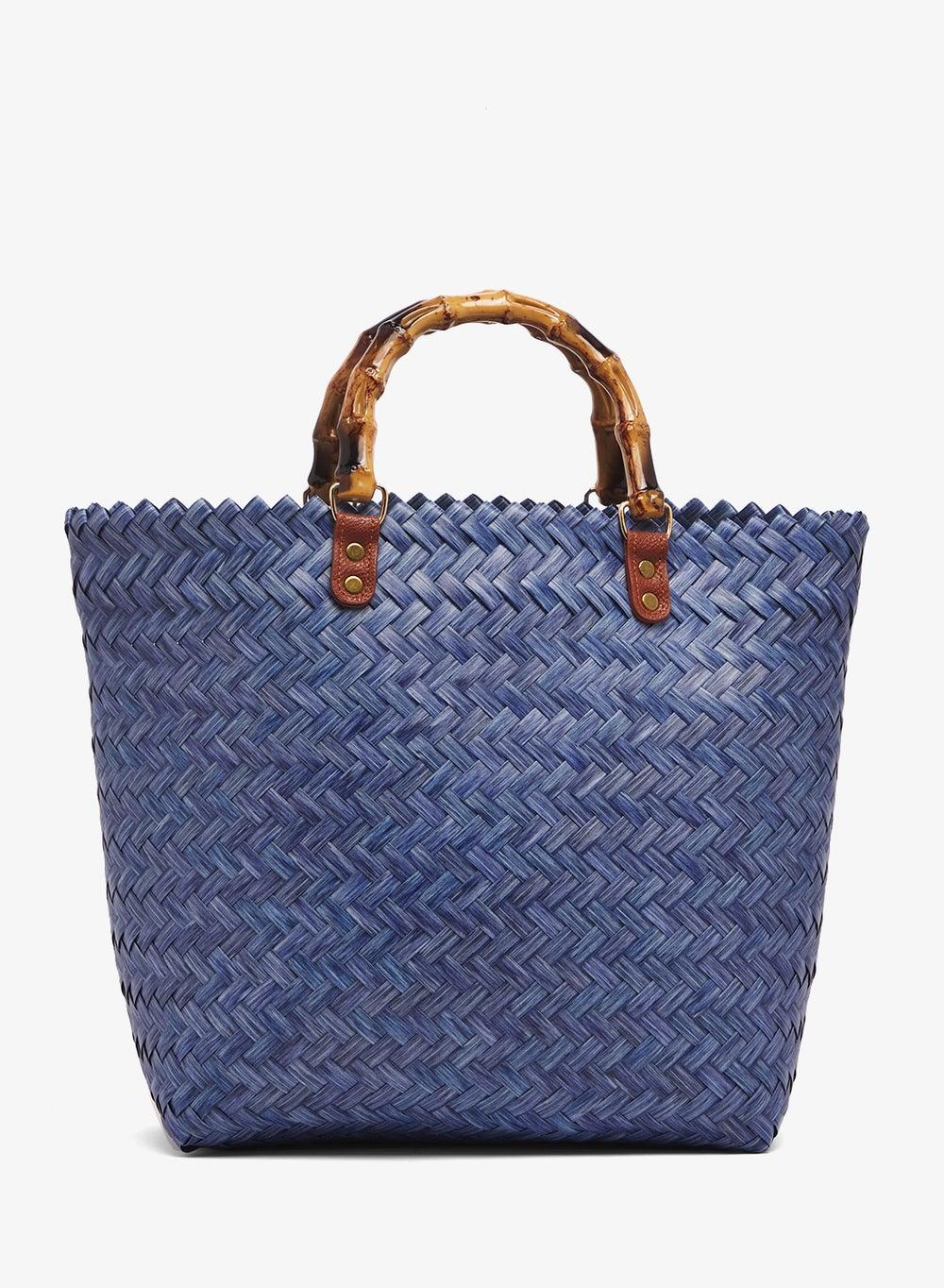 Natural Raffia Handle Tote Bag - Image 1