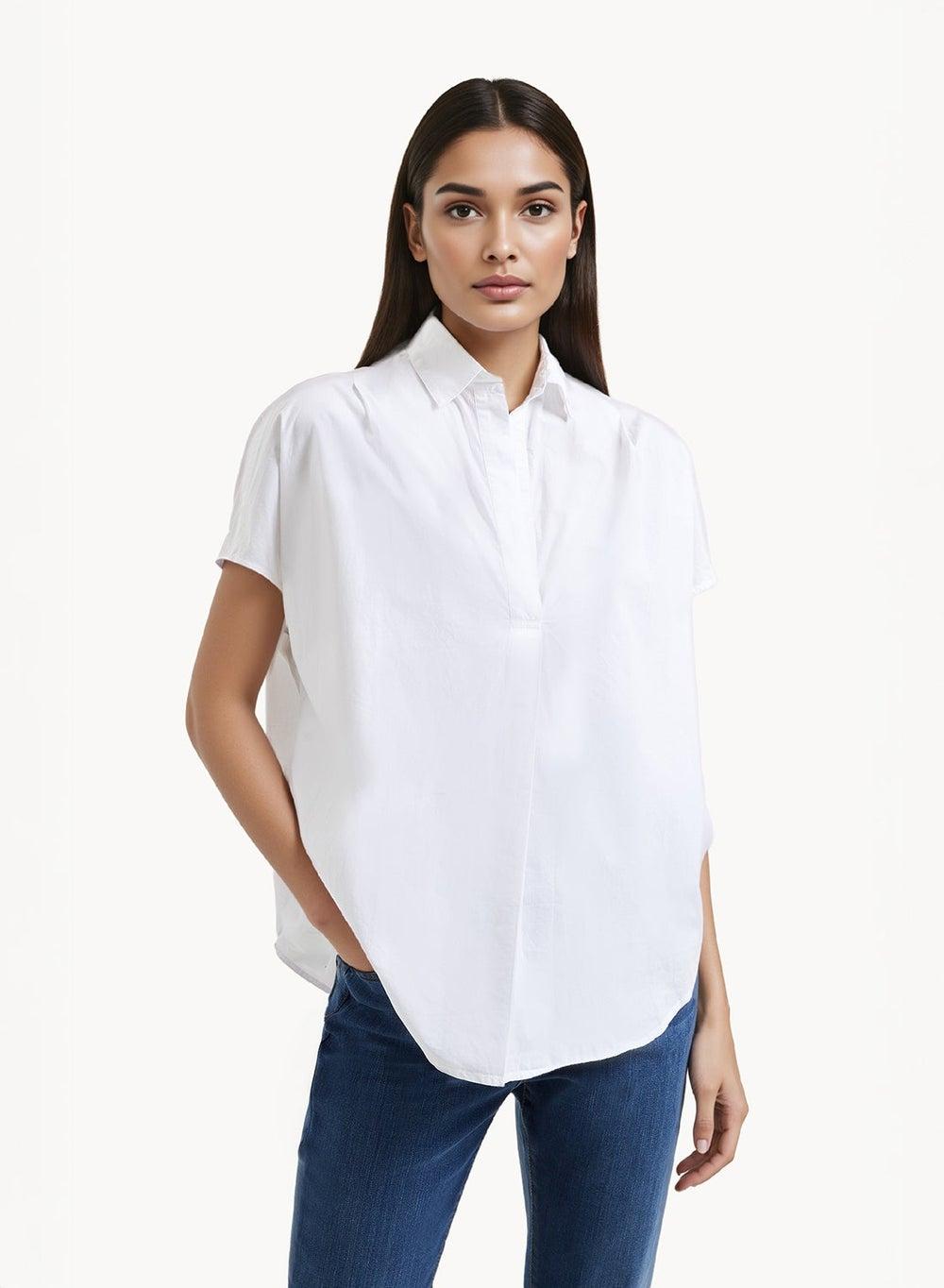 Cele Rhodes Poplin Shirt Tailored White Classic - Image 1