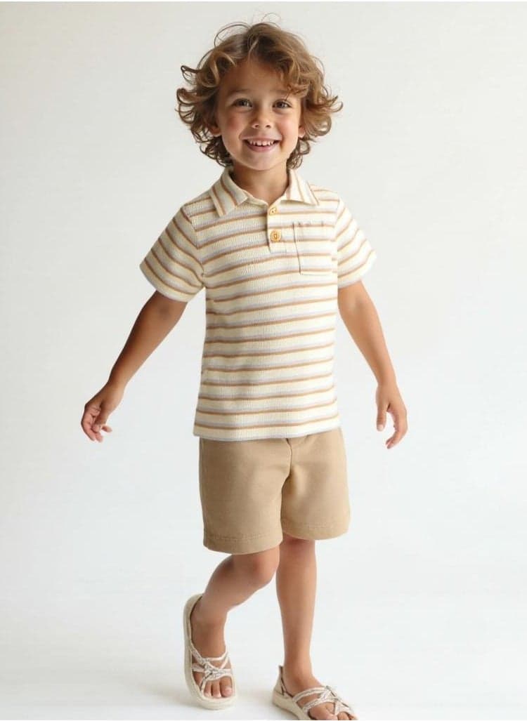 Dirkje Boys 2 PC Cotton T-Shirt & Shorts Set - Image 1