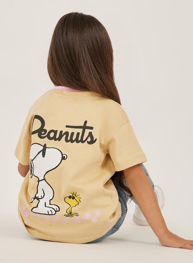 Styli Peanuts Printed Oversized Baby T-Shirt - Image 1