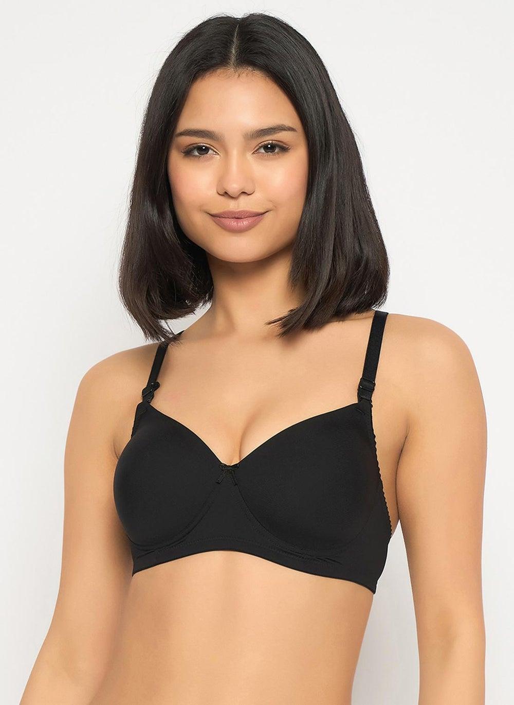 Clovia Black Padded Non-Wired Multiway Full Coverage Bra - Image 1