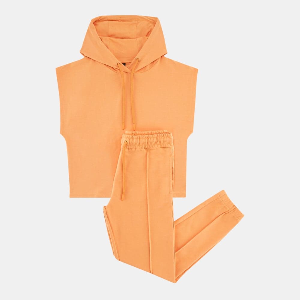 Kids' Terry Cotton Hoodie & Joggers Set - Image 1