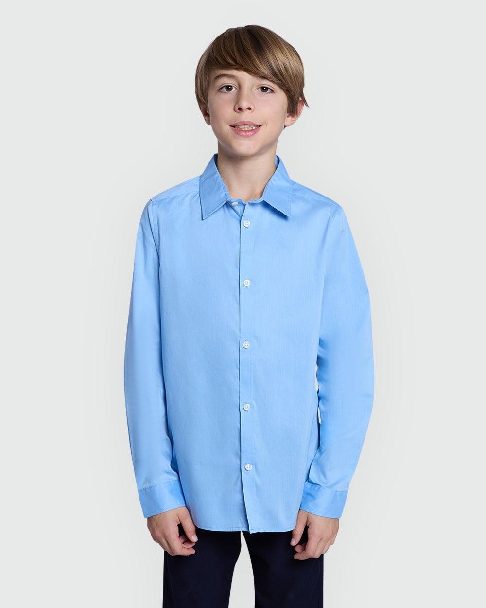 Placid Blue Boys’ Long Sleeve Shirt – OVS - Image 1