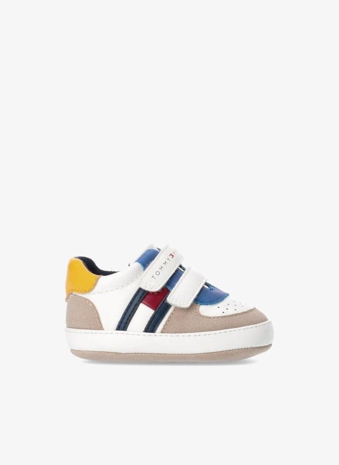 Baby Low Top Velcro Colour-Block Sneakers - Image 1